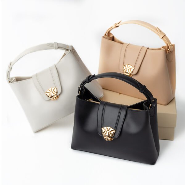 The Tanit Handbag in Beige - Image 6