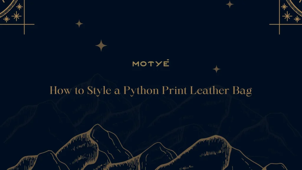 How to Style a Python Print Leather Bag How to Style a Python Print Leather Bag