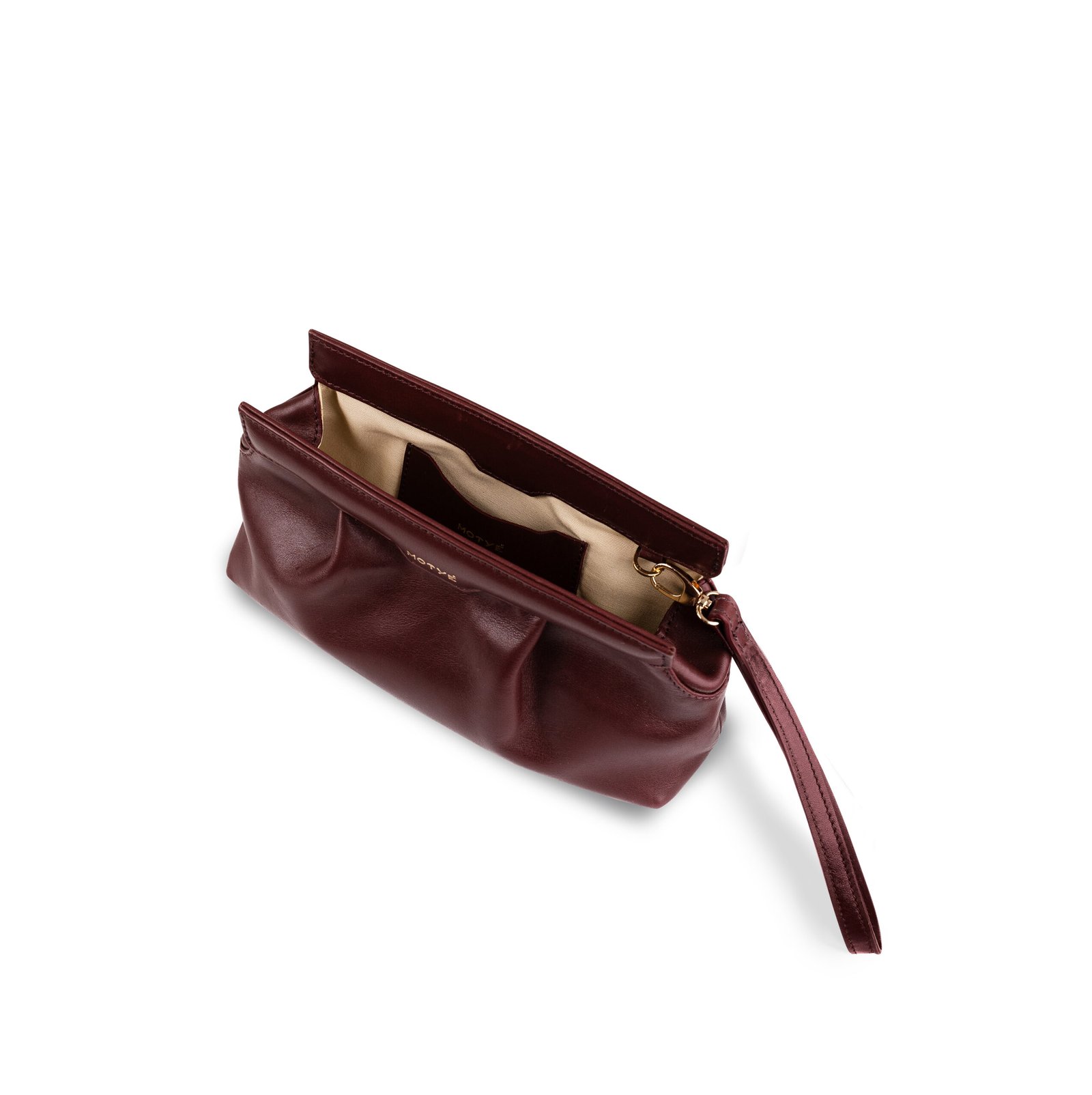 The Melia Clutch in Burgundy - Image 3