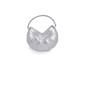 Mini Murex Handbag in Metallic Silver